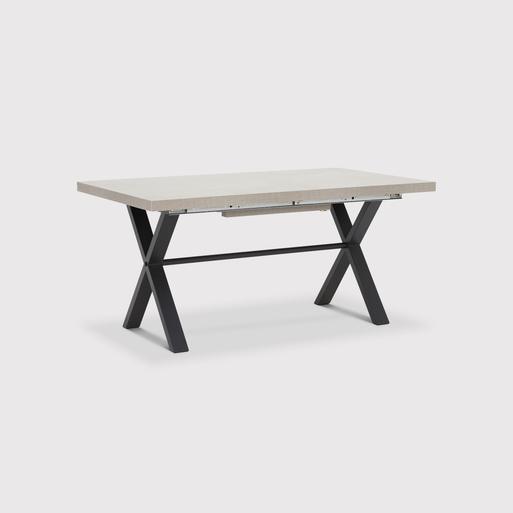Kalmer Concrete Effect Extending 160 220cm Dining Table Seats 6 8