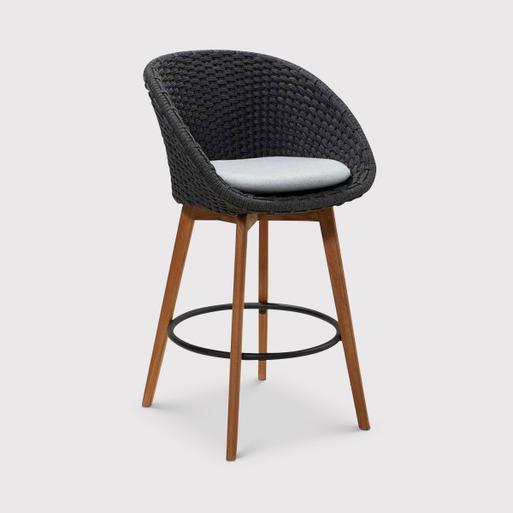 Grey cushion online bar stools