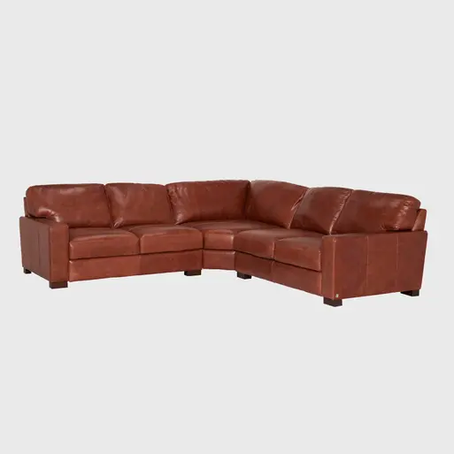 White couch with hot sale brown leather chairs