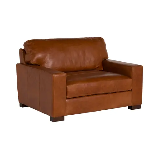 Lorenza Leather Maxi Snuggle Chair Barker Stonehouse