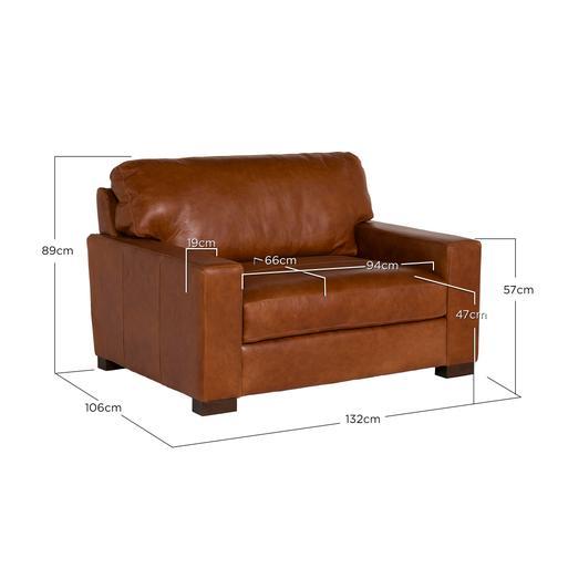 Chair and a half brown best sale