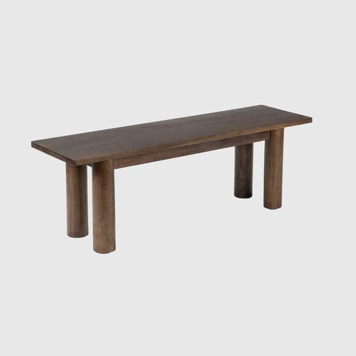 Agra Dark Mango Wood 140cm Dining Bench Barker Stonehouse