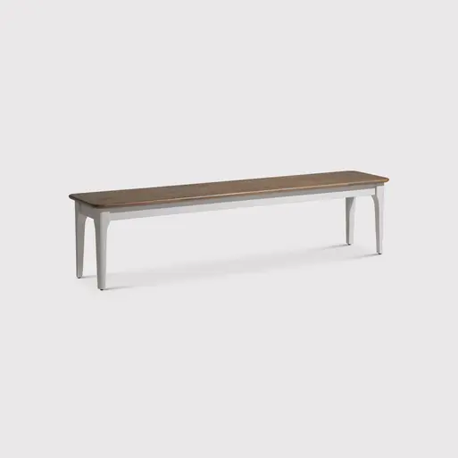Rustic white bench deals