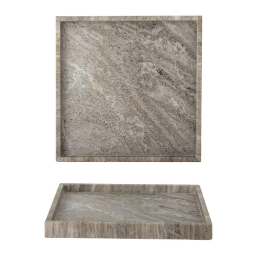 Large marble outlet tray for ottoman
