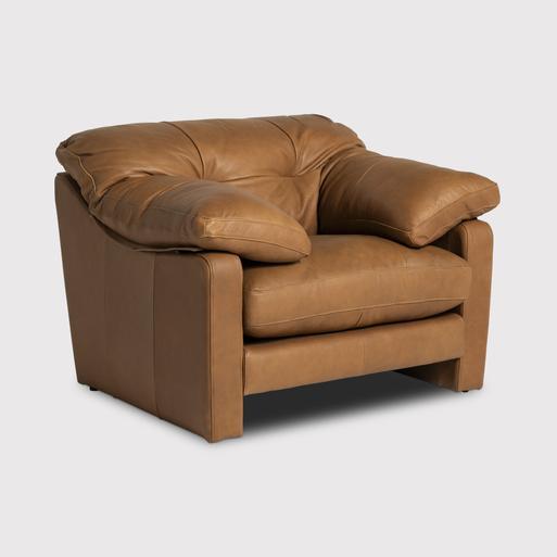 Penley Button Back Leather Lounge Chair Barker Stonehouse