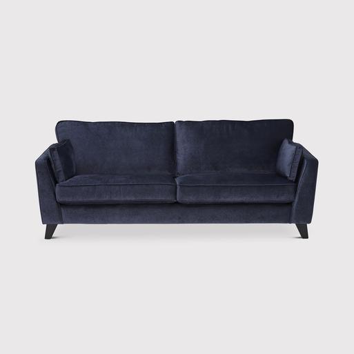 Barker and stonehouse blue velvet shop sofa