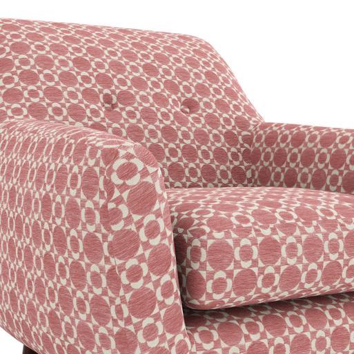 Orla Kiely Rose Fabric Armchair Retro Tile Candy Barker