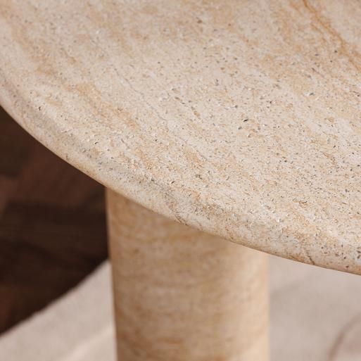Faux travertine store coffee table