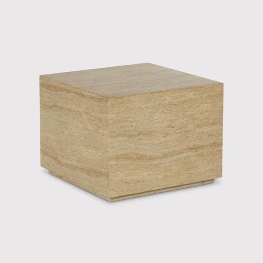 Square travertine cheap coffee table