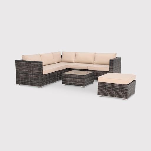 Salcombe Rattan Corner Garden Furniture Set Barker Stonehouse