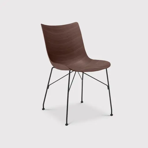 Curved on sale wood chair