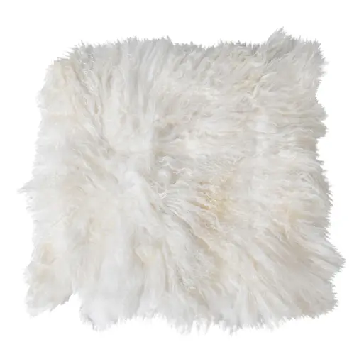 White fluffy shop seat