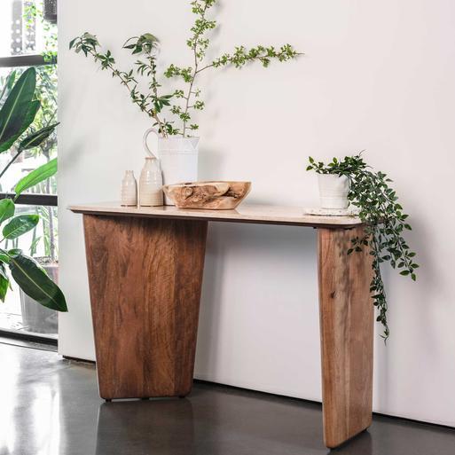 Mango wood deals entry table
