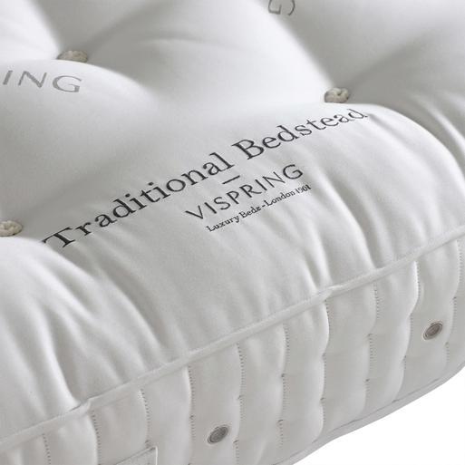 Vispring Traditional Bedstead King Mattress 591 Vispring Logo Pale Silver Barker Stonehouse