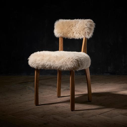 Fur dining store chairs