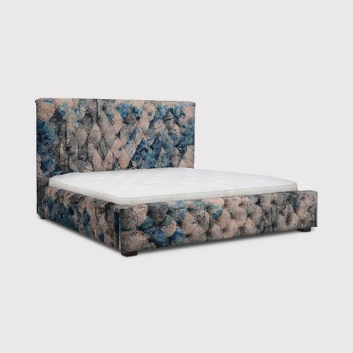 Velvet button hot sale bed frame