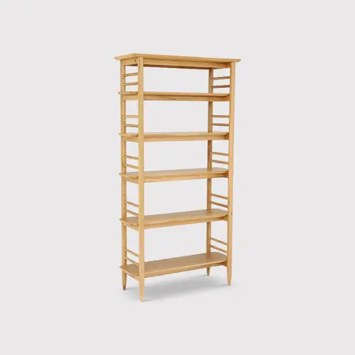 Timber top shelving unit