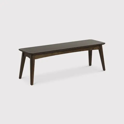 Dark brown shop dining bench