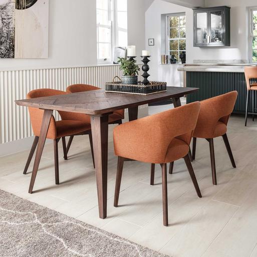 Dark wood shop rustic dining table