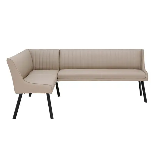 Belize Ceramic Marble 135cm Dining Table with Leather Bench and
