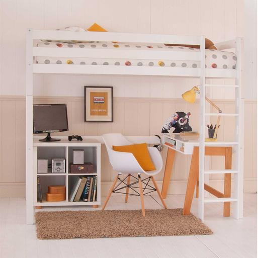 Wooden store desk bed