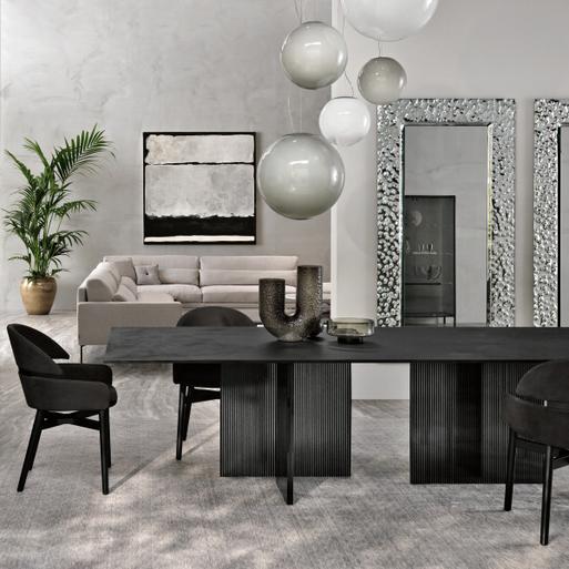 Wave concrete store dining table