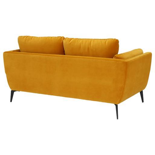 Mustard yellow velvet new arrivals sofa