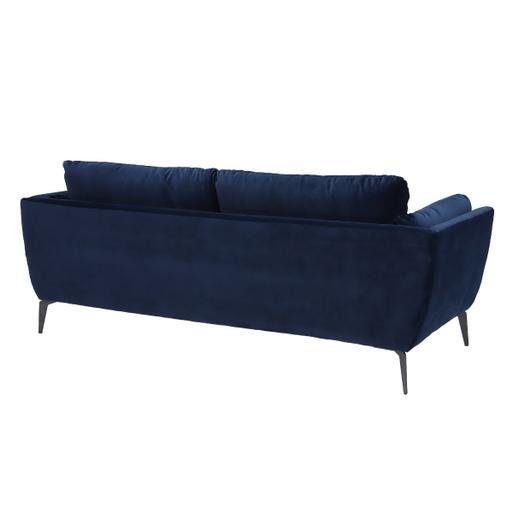 Blue velvet couch freedom sale