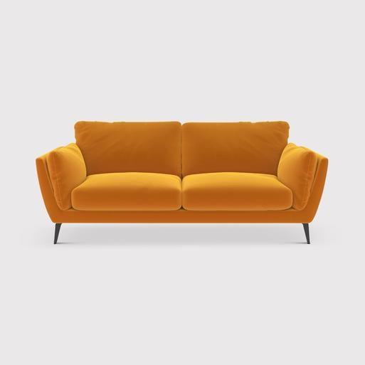 Yellow and black clearance sofa