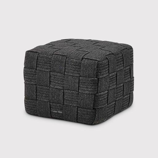 Grey cube footstool hot sale