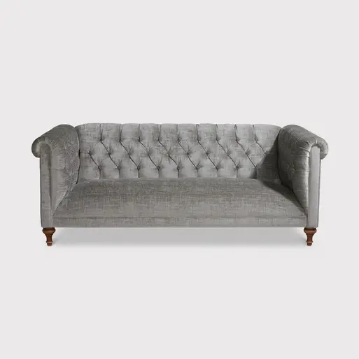 Barker and stonehouse store blue velvet sofa