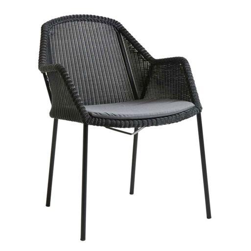 Cane Line Breeze Outdoor Set of 2 Stackable Chairs with Seat