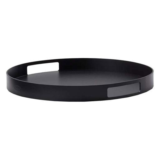 Black sales round tray