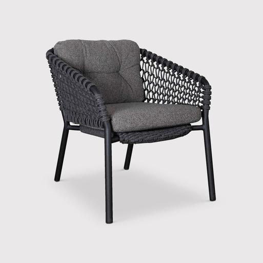 Black cane online outdoor furniture