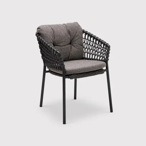 Cane dining hot sale chair with cushion