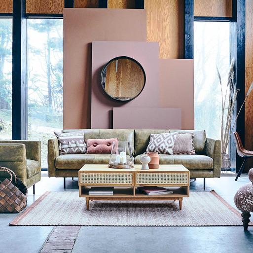 Brown mirror sales for living room