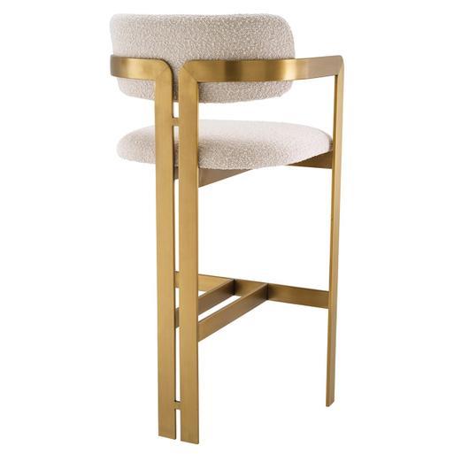 Brushed brass shop bar stools