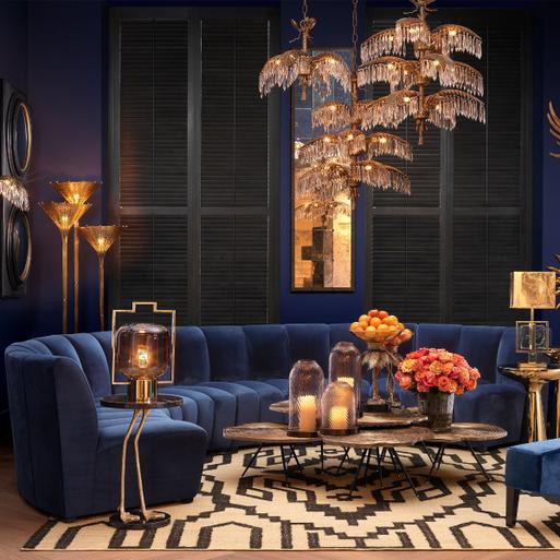 Navy velvet best sale snuggle chair