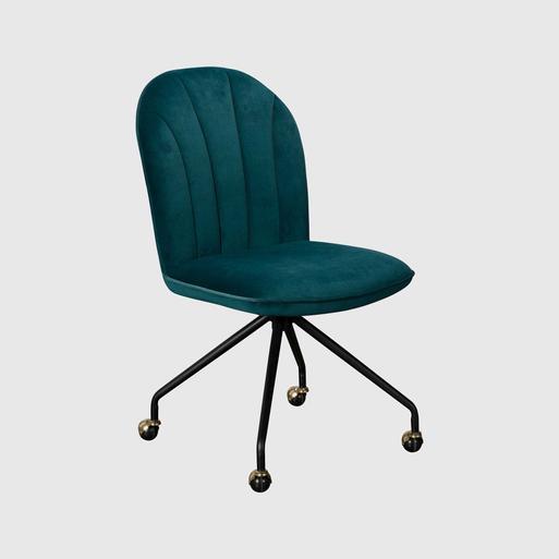 Velvet task hotsell chair with wheels