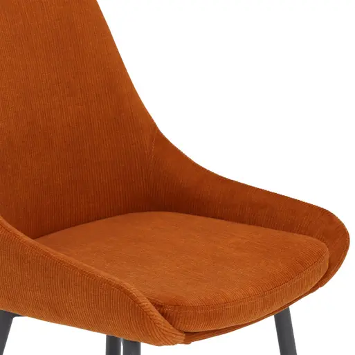 Orange store fabric chair