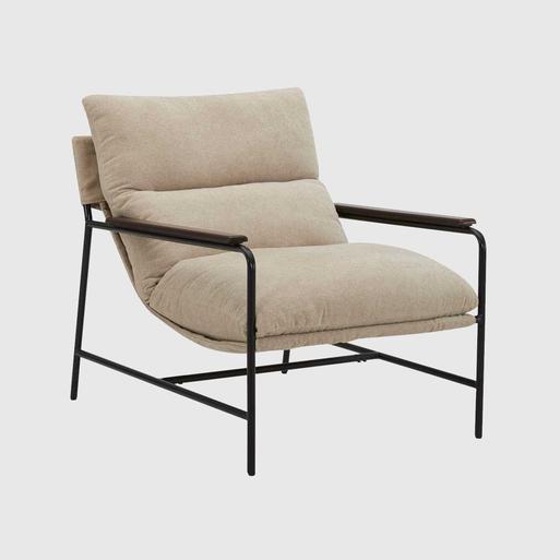 Armchair with sales metal frame