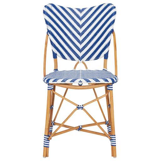Kiki Blue Rattan Dining Side Chair Barker Stonehouse