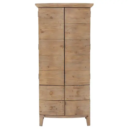 Tall narrow top wardrobe with drawers