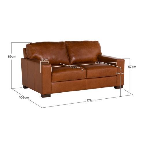 Lorenza Leather Loveseat 2 Seater Sofa Barker Stonehouse