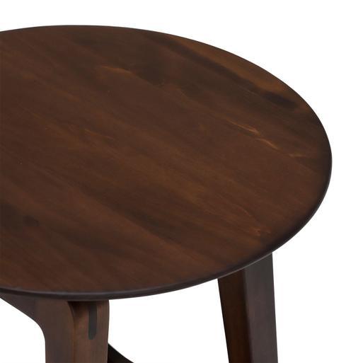 Brown round end top tables