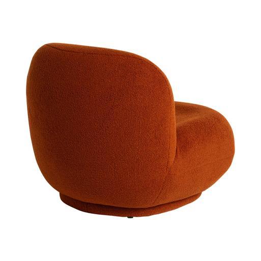 Rust leather best sale accent chair