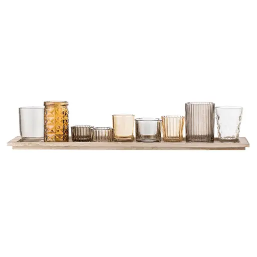 Votive candle holder tray on sale