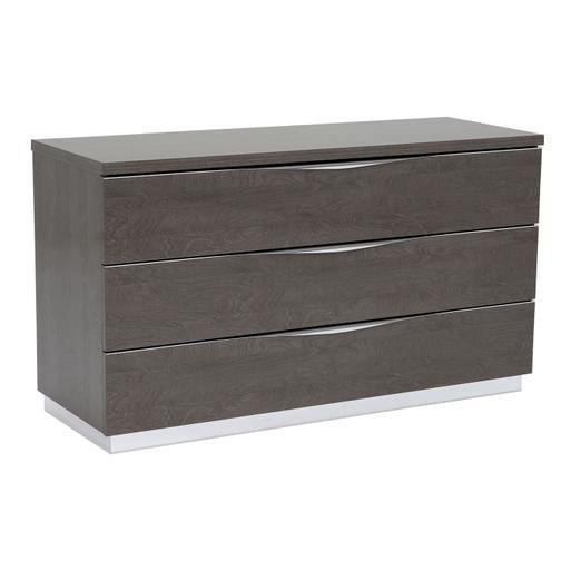Light grey high gloss discount chest of drawers
