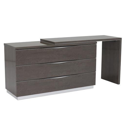 Dresser with shop vanity extension