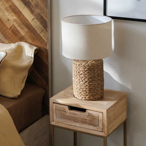 Rattan bedside sale lamps